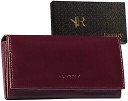 Portfel skórzany Rovicky R-RD-35-GCL Plum fioletowy