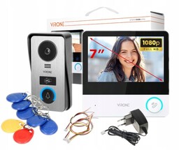 Zestaw Wideodomofonowy Orno Virone Ceti VDP-60FHD Czytnik Rfid