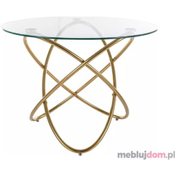 Stół ORBIT Signal Transparentny + złoty