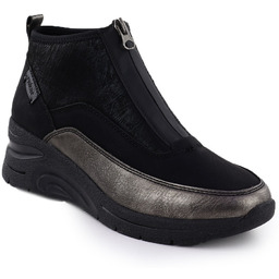 Botki damskie na zamek czarne Rieker 9362