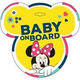 DISNEY Tabliczka Baby On Board Myszka Minnie