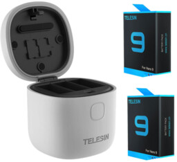 Telesin Wodoodporna ładowarka trójkanałowa Allin box + 2