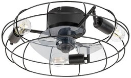 RABALUX 71043 Cadmus Lampa sufitowa IP20 czarny E27