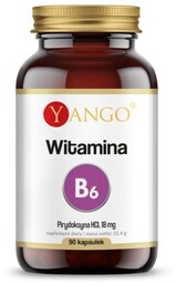 Wyprzedaż! 8/2025 Witamina B6 90 kaps Yango (1)