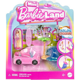 Barbie Mini BarbieLand Plażowy kabriolet Zestaw samochód