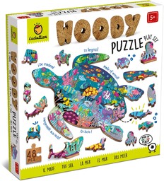 Ludattica Woody Ocean Woody Puzzle 48 elementów, XOT-LD21245,