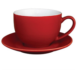 Olympia Filiżanka do cappuccino czerwona 340 ml, Cafe