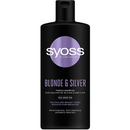 Syoss, Blonde & Silver Purple, szampon neutralizujący żółte