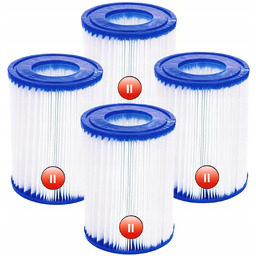 4x Filtr Do Pompy Basenu Bestway Filtry Wkład