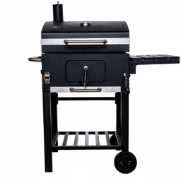 Grill Węglowy Ogrodowy Komin Żeliwny Ruszt Z Termometrem