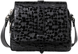 Torebka damska z efektem kropli Canaletto srebrne wykończenia