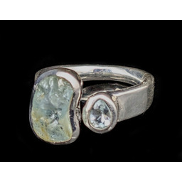 Pakamera Pierścionek baśniowe akwamaryny