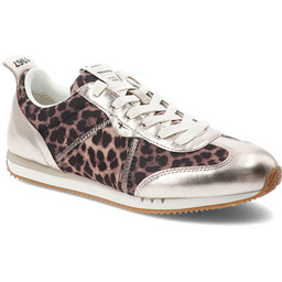 Tamaris Brązowe Sneakersy Modne Obuwie Damskie Leopard