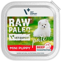 Raw Paleo beef mini Puppy alu tray 150