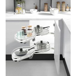 Kosz Cargo Nerka Lewa 400 mm Biała Domyk