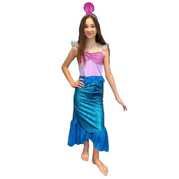 Strój Syrenka ST822 122/128 z opaską Syrenki Mermaid