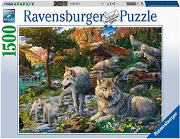 Puzzle 2D 1500 elementów: Wiosenne wilki