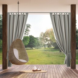 Eurofirany Zasłona gotowa 155x240 Garden srebrna do ogrodu