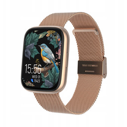 Smartwatch Forever SW-330 Zegarek Menu Pl Damski Złoty