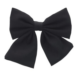 Solida Spinka patentowa Z kokardą, czarna Klamry