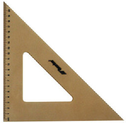 Ekierka Professional, plexi, 45/21 cm