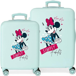 Disney Minnie zestaw walizek dla nastolatka niebieska 55/65