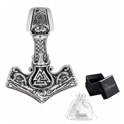 Wisiorek Zawieszka srebro 925 Męski Srebrny MŁOT THORA