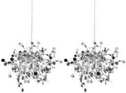 Lampa wisząca MONETE chromowana - metal