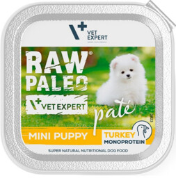 Raw Paleo turkey Pate mini Puppy alu tray