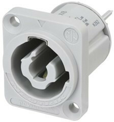 Neutrik NAC3MPXXB wtyczka panelowa powerCON PowerOut szara