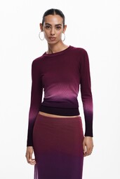 Cienki sweter cieniowany
