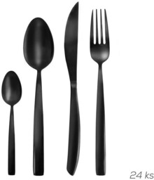 Orion Sztućce ze stali nierdzewnej 24 szt. BLACK