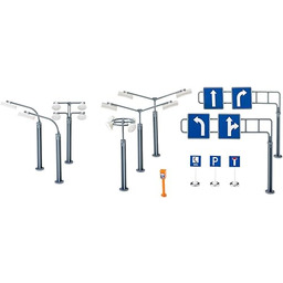 siku 5594, Road Signs and Street Lamps, Plastic,