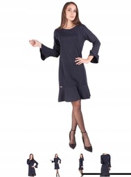 Sukienka Granatowa Plus Size Xxxl Pogrzeb Zaloba