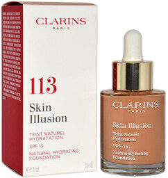 Clarins, Skin Illusion, podkład nawilżająco-rozświetlający 113 Chestnut, SPF