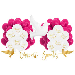 Dekoracje na Chrzest Święty dla Dziewczynki Gotowy zestaw