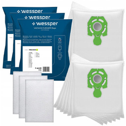 12x Worki do odkurzacza zelmer syrius 1800w Wessper