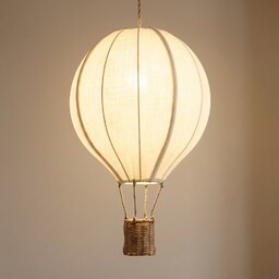 Lampa Wisząca Lindby, Aeris, ściemnialny, beżowy, pokój dziecięcy,