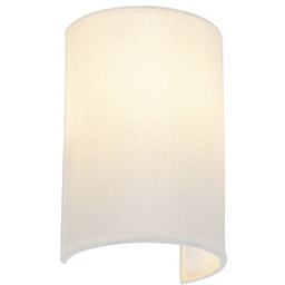 QAZQA Nowoczesna lampa ścienna biała - Simple Drum