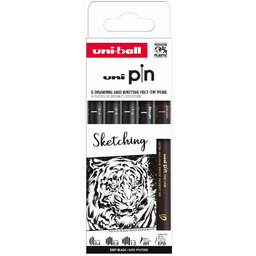 Cienkopis Kreślarski Pin 200 Sketching Czarny Różne Grubości