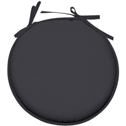 Stof Poduszka na krzesło NELSON okrągła antracyt