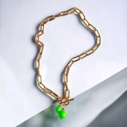 Pakamera Swarovski neon pearls : TWO : neon