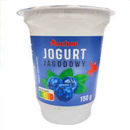 Auchan - Jogurt o smaku jagodowym