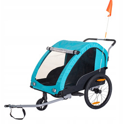 Przyczepka Rowerowa dla Dzieci Jogger 2W1 Składana 2