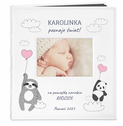 Album na zdjęcia z okienkiem i nadrukiem