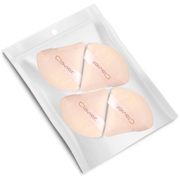 Clavier Trójkątny puszek do pudru Beżowy 4szt