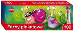 Farby plakatowe 10 kolorów 20 ml Mona 1300104