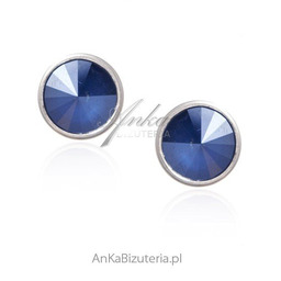 ankabizuteria.pl Biżuteria srebrna Swarovski - kolczyki srebrne kolor
