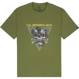 t-shirt męski QUIKSILVER CORE SKULL LODEN GREEN