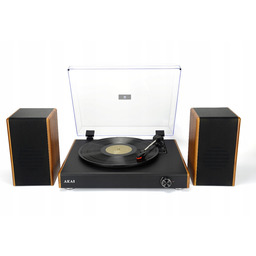 Gramofon Akai ATT-240SP Bluetooth Usb Głośniki Zewnętrzne Paskowy